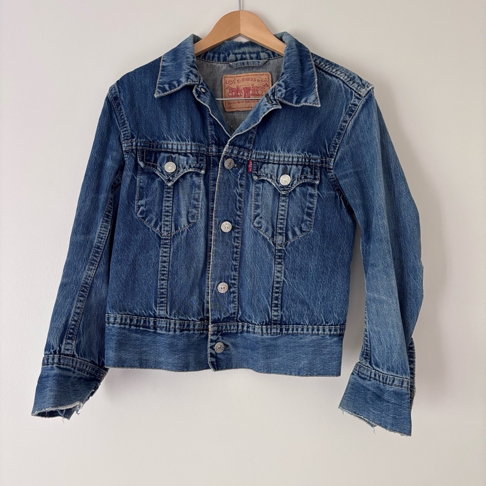 Authentic Levi's Blue Denim Jacket Size M Type 1